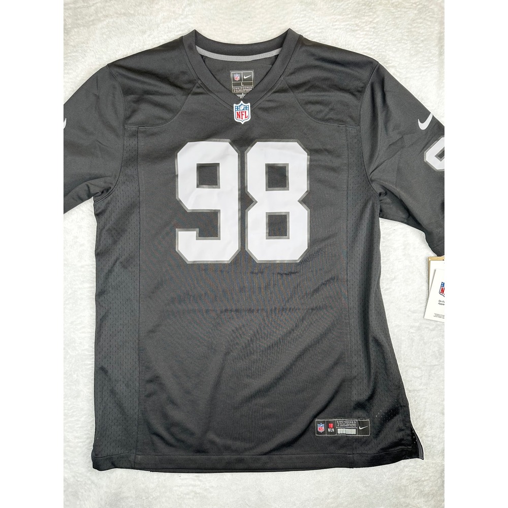 Nike Las Vegas Raiders Maxx Crosby #98 NFL Game Jersey Black Mens Large New